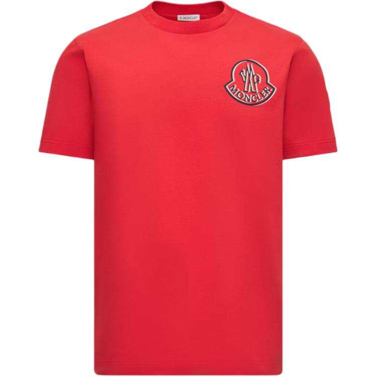 Moncler Logo Cotton T Shirt Men's