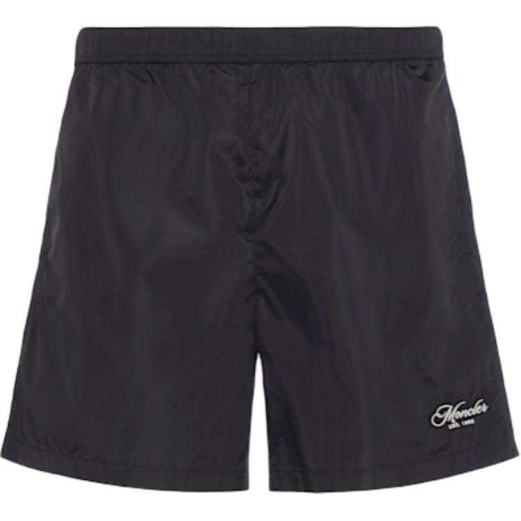 Moncler Logo Embroidered Swim Shorts
