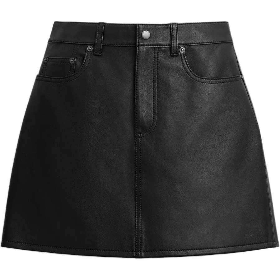 COACH FW25 Leather Short Skirts Women's