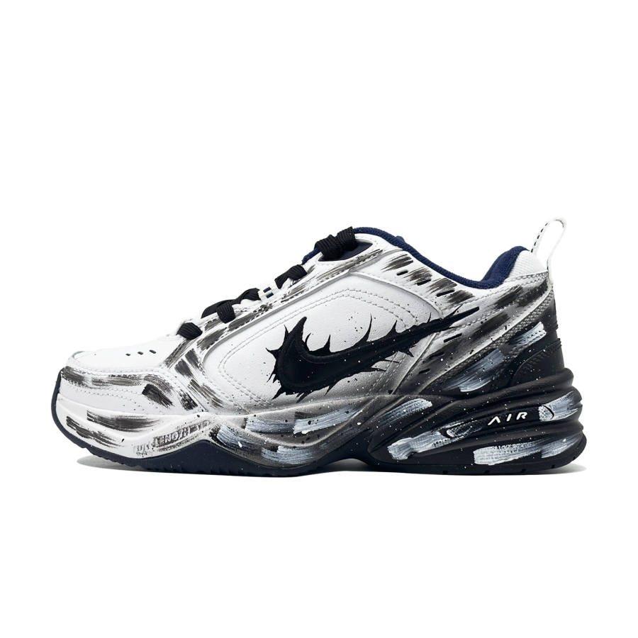 Nike Nike Air Monarch 4 Ink Shadow Flame Fashion Trend Cushioning, Wear Resistant Low top Chunky Sneakers Unisex Black