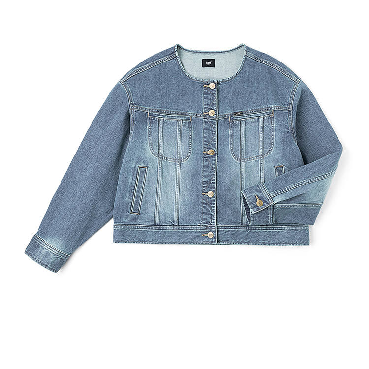Lee Lee Denim Jackets Women's Light Blue Moderate
