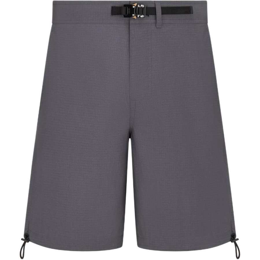 DIOR Casual Shorts Men's Dark Gray Moderate Straight Fit Pants