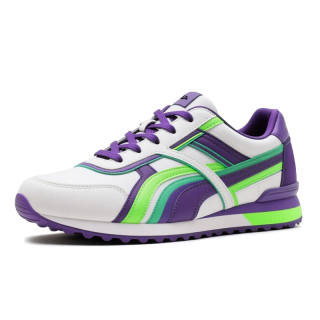 Snow Know The Answer (SKTA) Snow Know The Answer SKTA Synthetic Leather Cushioning, Wear Resistant Low top Casual Shoes Men's White Purple