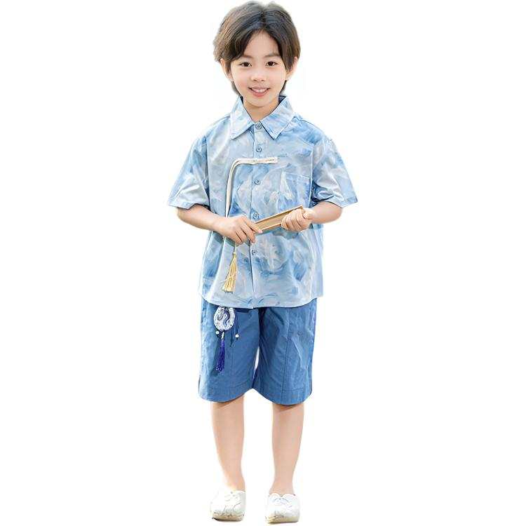 PROTECTCAMEL Kids Two Piece Skirt Sets Stand Collar Moderate Mid Length