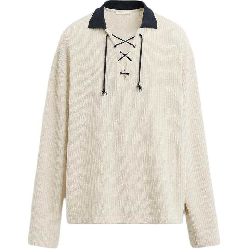 ZARA ZARA Sweatshirts Men's White Lapel Moderate