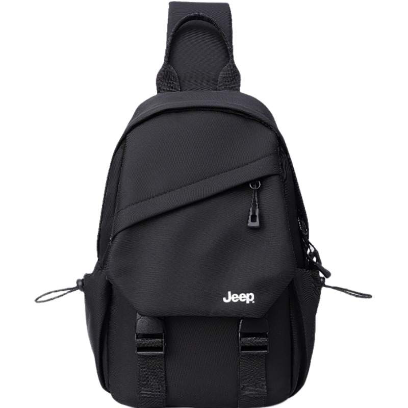 Jeep Nylon Fabric Crossbody Bag Sling Bag Regular Men's Black