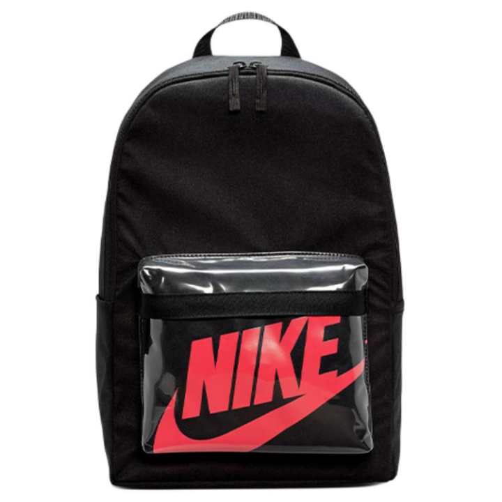 Nike Nike Heritage Polyester Backpack Unisex Black Red