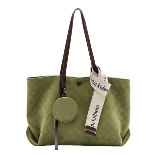 PAYOT Microfiber Synthetic Leather Shoulder Bag Women's Green