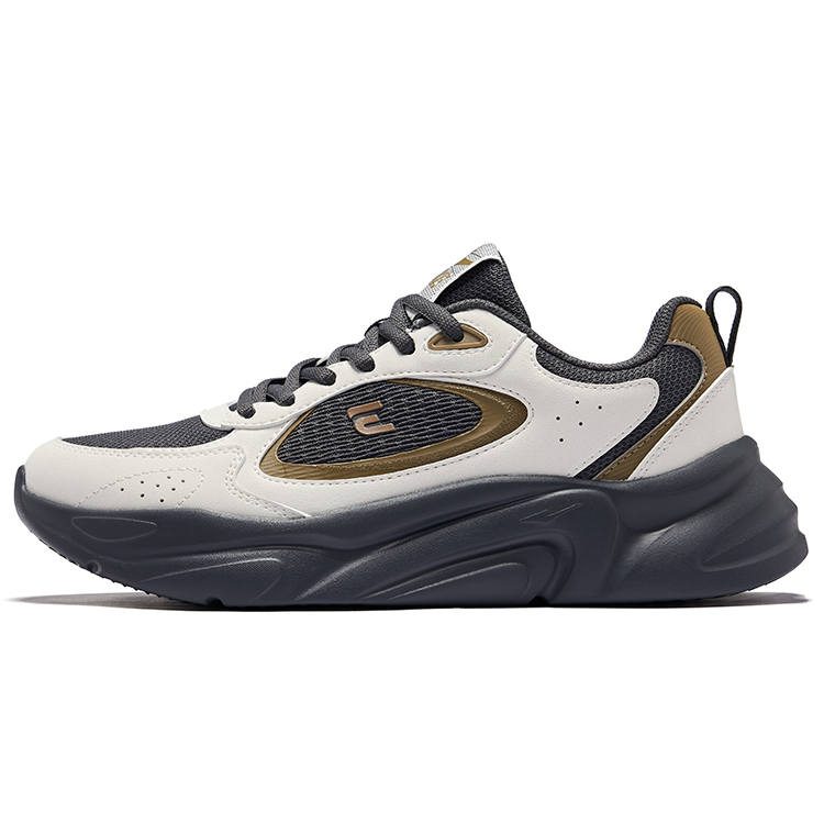 Erke Abrasion Resistant Breathable Low top Casual Shoes Men's Carbon Gray Microcrystal White