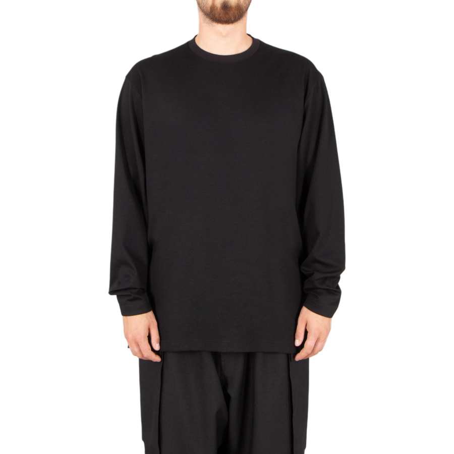 Y-3 Long Sleeved Crewneck T-Shirt