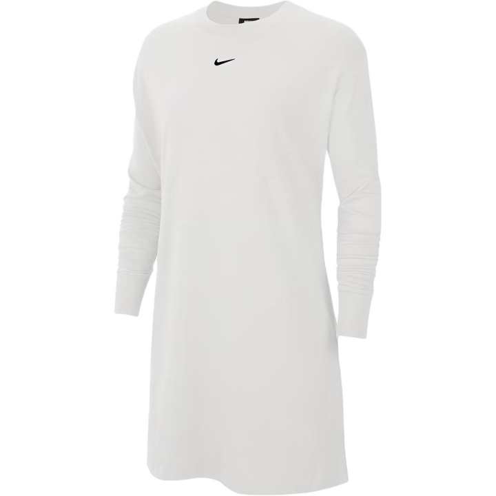 Nike Nike Long Sleeved Dresses Women's White Crew Neck Moderate Mid Length