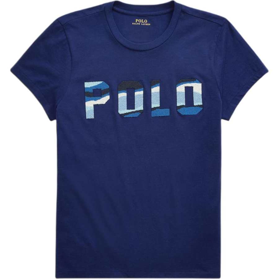 Polo Ralph Lauren SS26 Regular Sleeve T Shirt Women's Marine Blue Straight Cut
