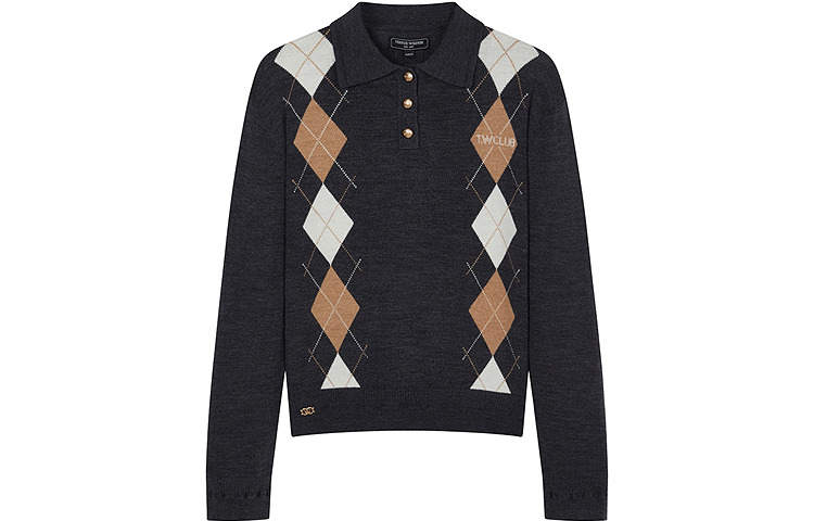 Teenie Weenie Sweaters Women's Gray Lapel Moderate Other