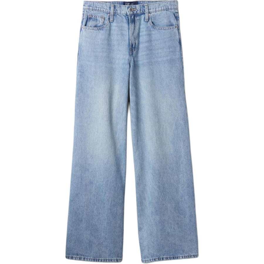 GAP Jeans Women's Light Washed Moderate Wide Leg Pants