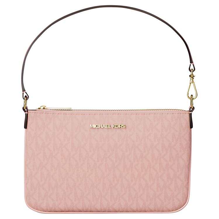 MICHAEL KORS Jet Set Coated Canvas Handbag Small Women's Pink Blush