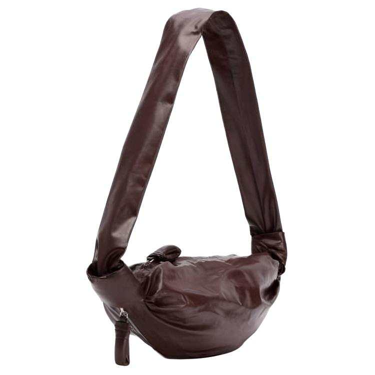 Lemaire Croissant Cow Leather Croissant Bag Crossbody Bag Small Unisex Roasted Peach