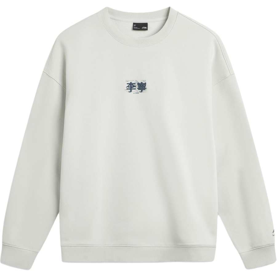 Li-Ning Li Ning Sports Life Collection Fleece Lined Thermal Loose Fit Crew Neck Sports Fashion Versatile Casual Couple