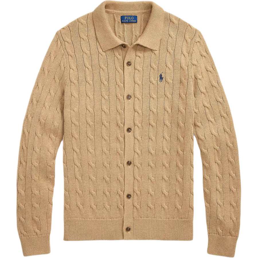 Polo Ralph Lauren FW25 Knitwear Standard Men's Camel Mixed Color