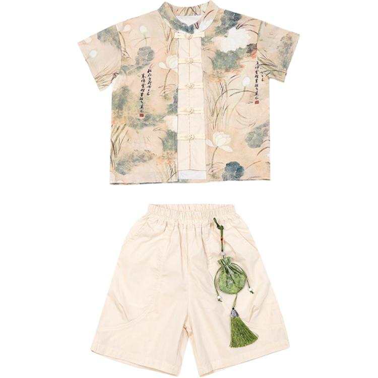 PROTECTCAMEL PROTECTCAMEL Pre School Two Piece Skirt Sets Crew Neck Thin Short