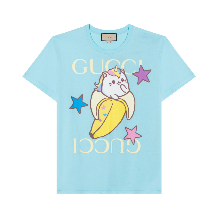 GUCCI FW22 T Shirt Women's Light Blue