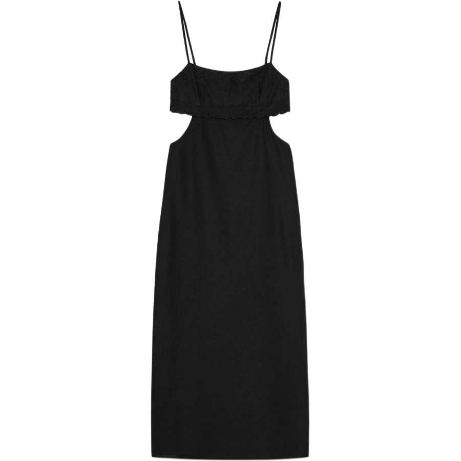 ZARA Slip Dresses Women's Black Moderate