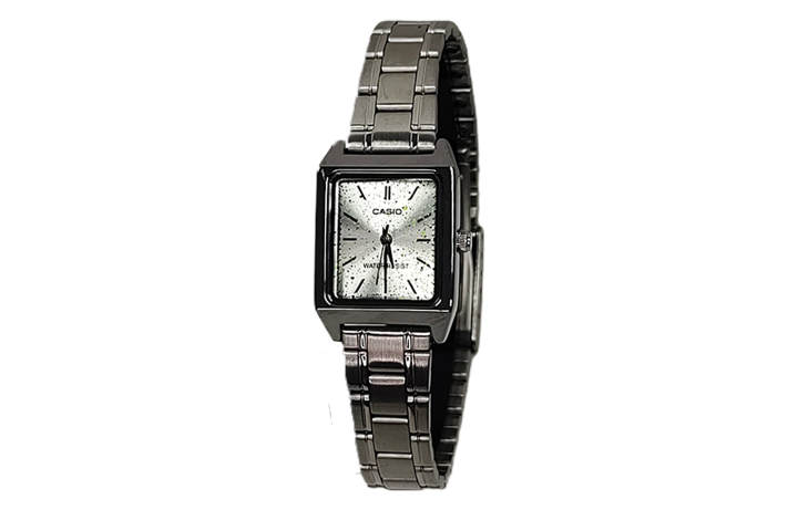 CASIO CASIO Custom Collection Quartz Movement Stainless Steel Strap Watch Unisex Silver Dial