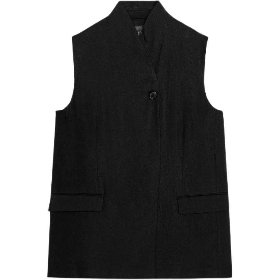 ZARA Tank Tops Women's Black V Neck Moderate Other