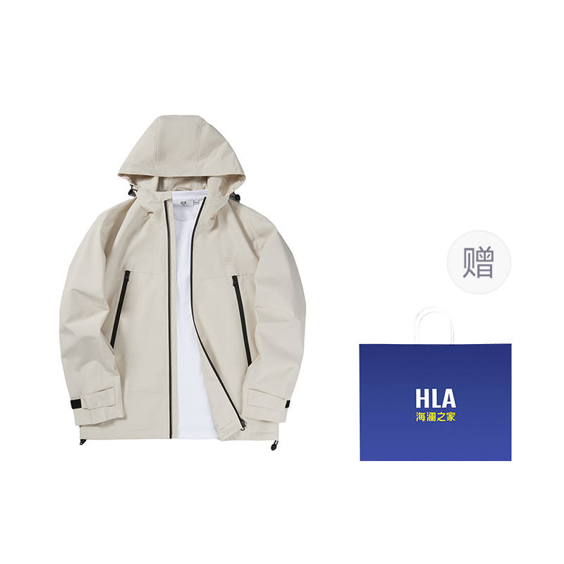 HLA Jackets Men's Hooded Non Detachable Moderate Other