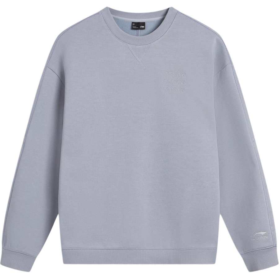 Li-Ning Li Ning Sports Life Collection Fleece Lined Crew Neck Letter Sweatshirt Unisex