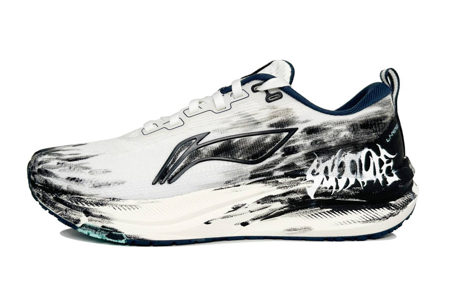 Li-Ning Li Ning Red Hare 8 Slip Resistant Abrasion Resistant Low top Casual Running Shoes Men's Black White
