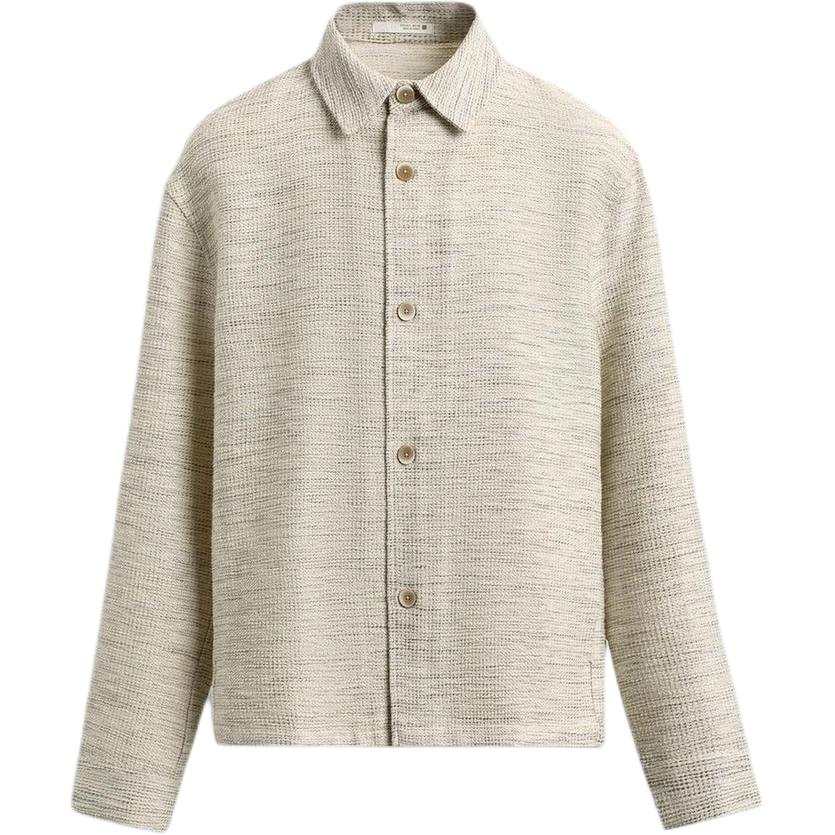 ZARA Jackets Men's Cream Lapel Moderate Other