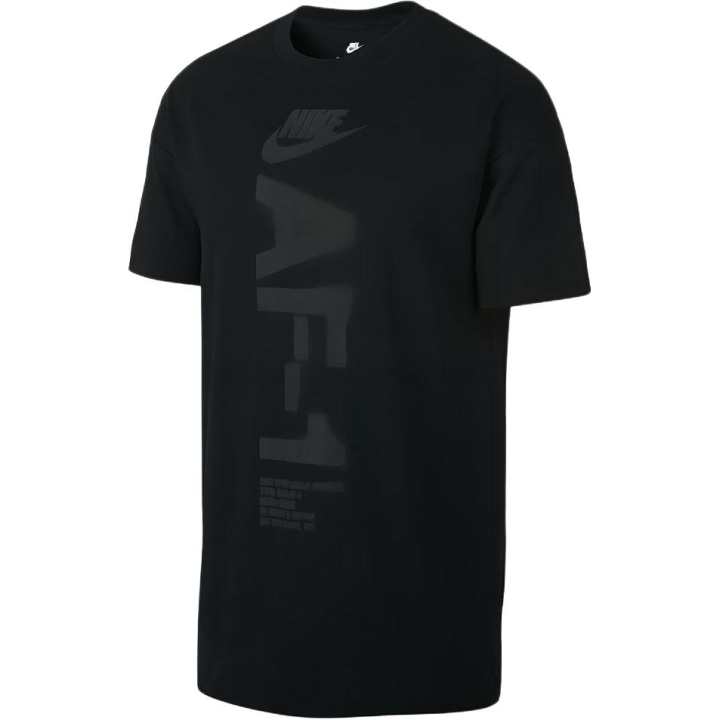 Nike Nike T Shirts Men's Black Crew Neck Moderate Straight Fit