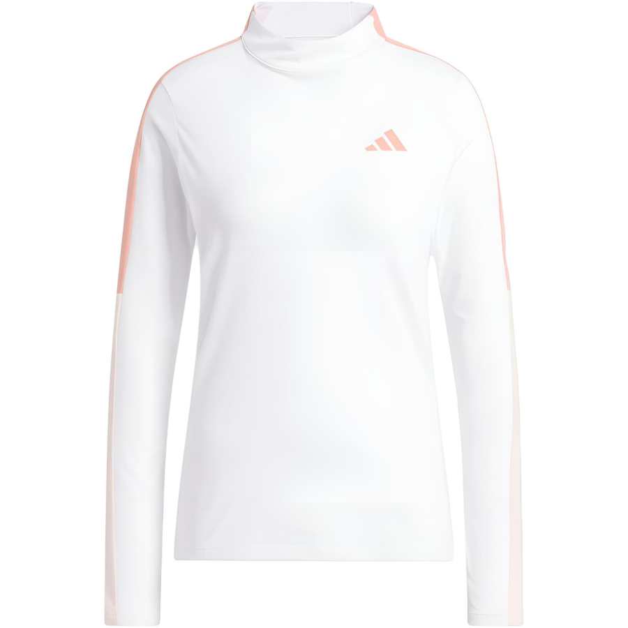 Adidas Adidas T Shirts Women's White Half Turtleneck Moderate Straight Fit