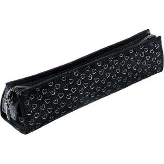 TIFFANY & CO. Leather Pen Pouch Storage Bag Unisex Black