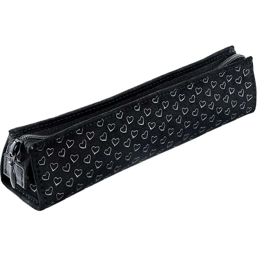 TIFFANY & CO. Leather Pen Pouch Storage Bag Unisex Black