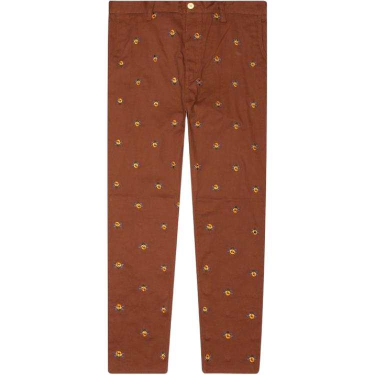 Ice Cream Casual Pants Unisex Brown Moderate Tapered Pants