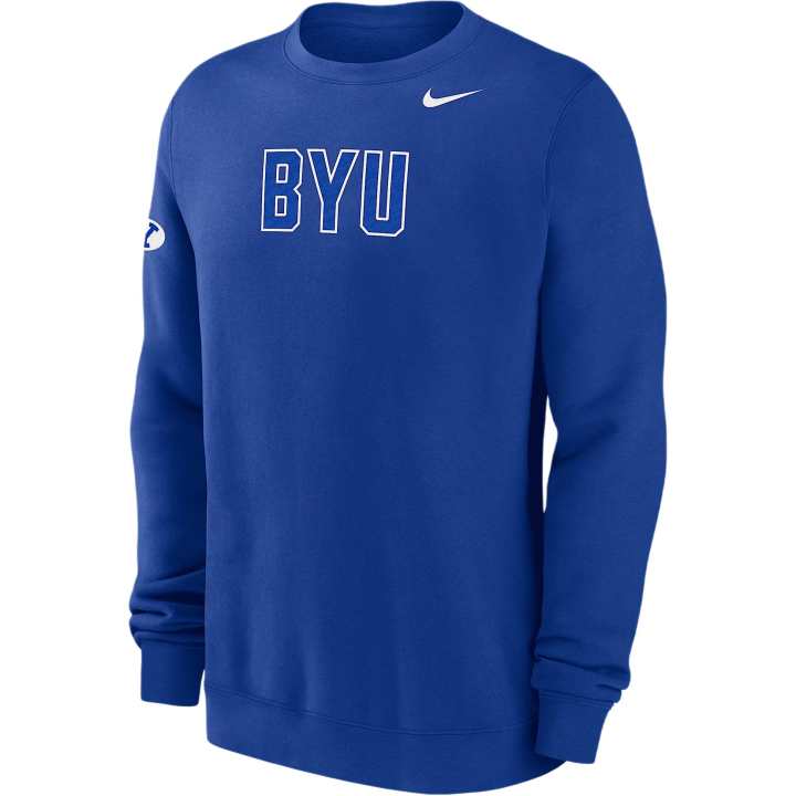 Nike Nike Byu Club Fleece Men's Nike College Crew-Neck Sweatshirt