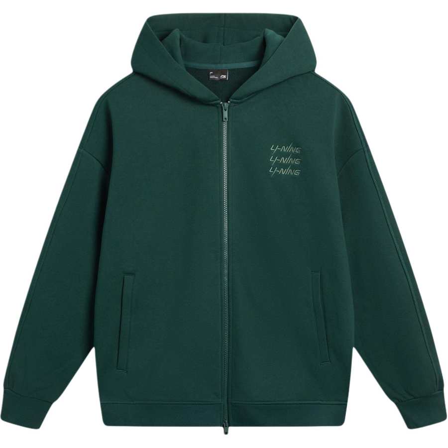 Li-Ning Li Ning Sports Life Collection Fleece Lined Hooded Letter Jacket Unisex