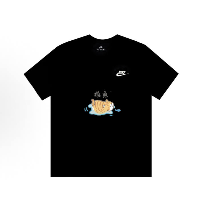 Nike Nike T Shirts Unisex Black Crew Neck Thin Straight Fit