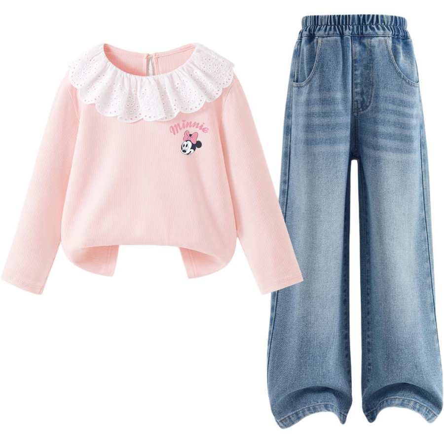 Disney Kids Casual Sportswear Crew Neck Moderate
