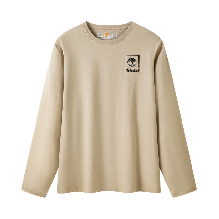 Timberland T Shirts Men's Brown Crew Neck Moderate Straight Fit
