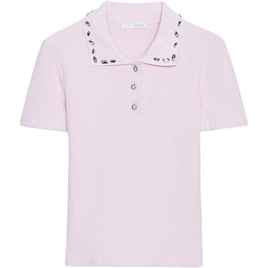 ZARA Polo Shirts Women's Pink Moderate
