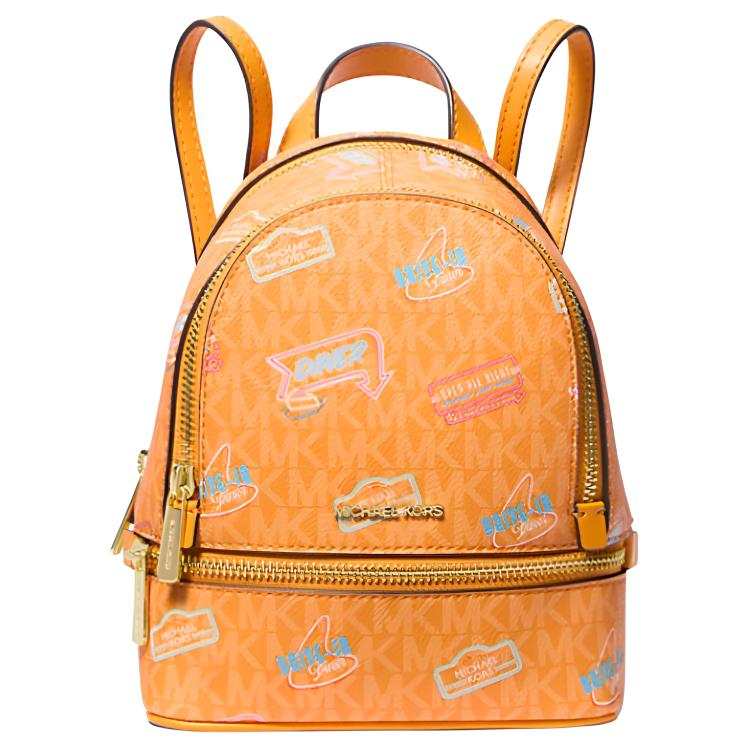 MICHAEL KORS MICHAEL KORS Canvas Backpack Mini Women's Bright Orange