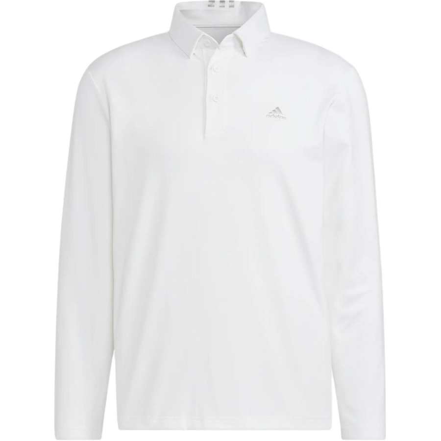 Adidas Adidas Polo Shirts Men's White Polo Collar Moderate Straight Fit
