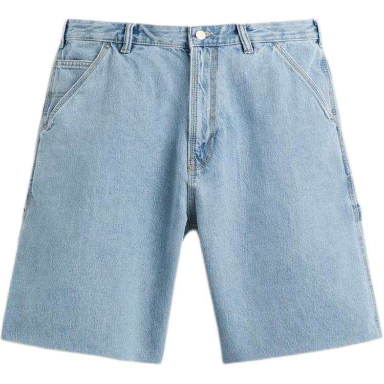 ZARA Denim Shorts Men's Light Blue Moderate