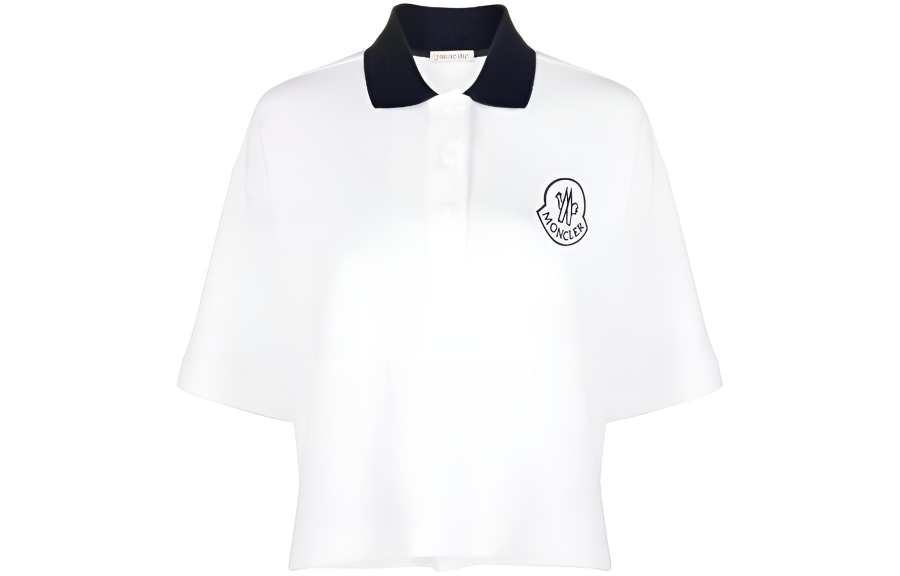 Moncler Logo Embroidered Short Sleeved Polo Shirt