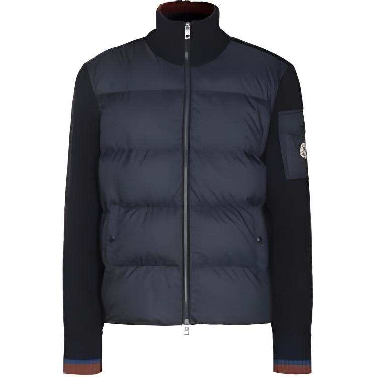 Moncler Quilted Knit Padded Cardigan