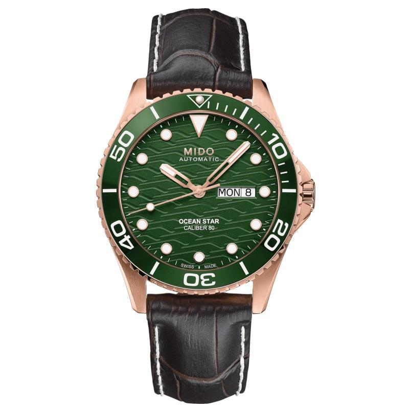 MIDO Leader Submariner Automatic Mechanical Movement 200m Waterproof Men's Watches Watch 42.5mm Green Dial