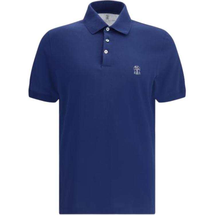 Brunello Cucinelli Logo Detailed Short-Sleeved Polo Shirt