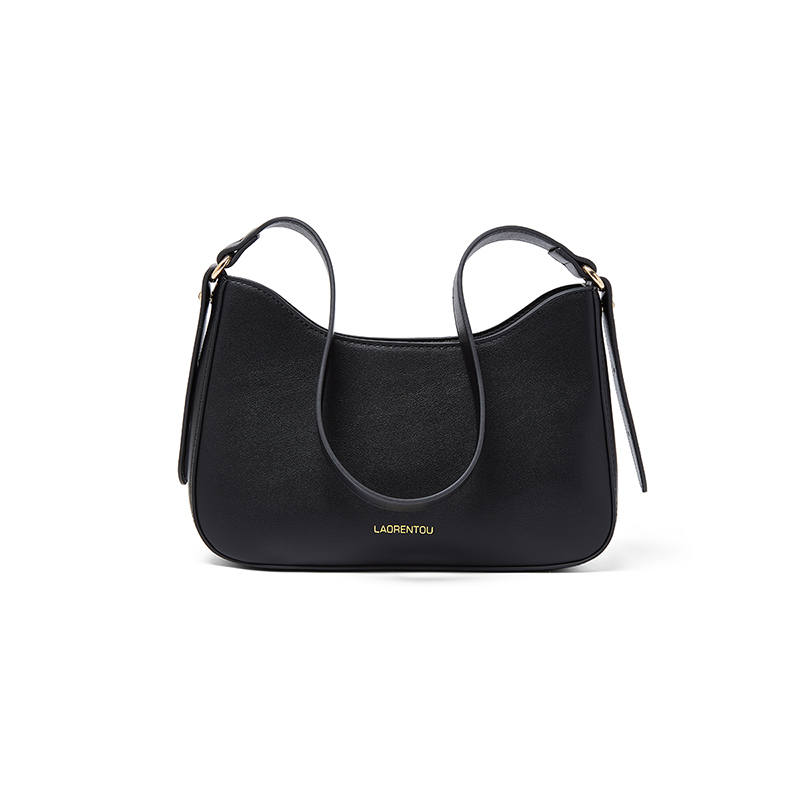 LAORENTOU Synthetic Leather Shoulder Bag Regular Women's Black